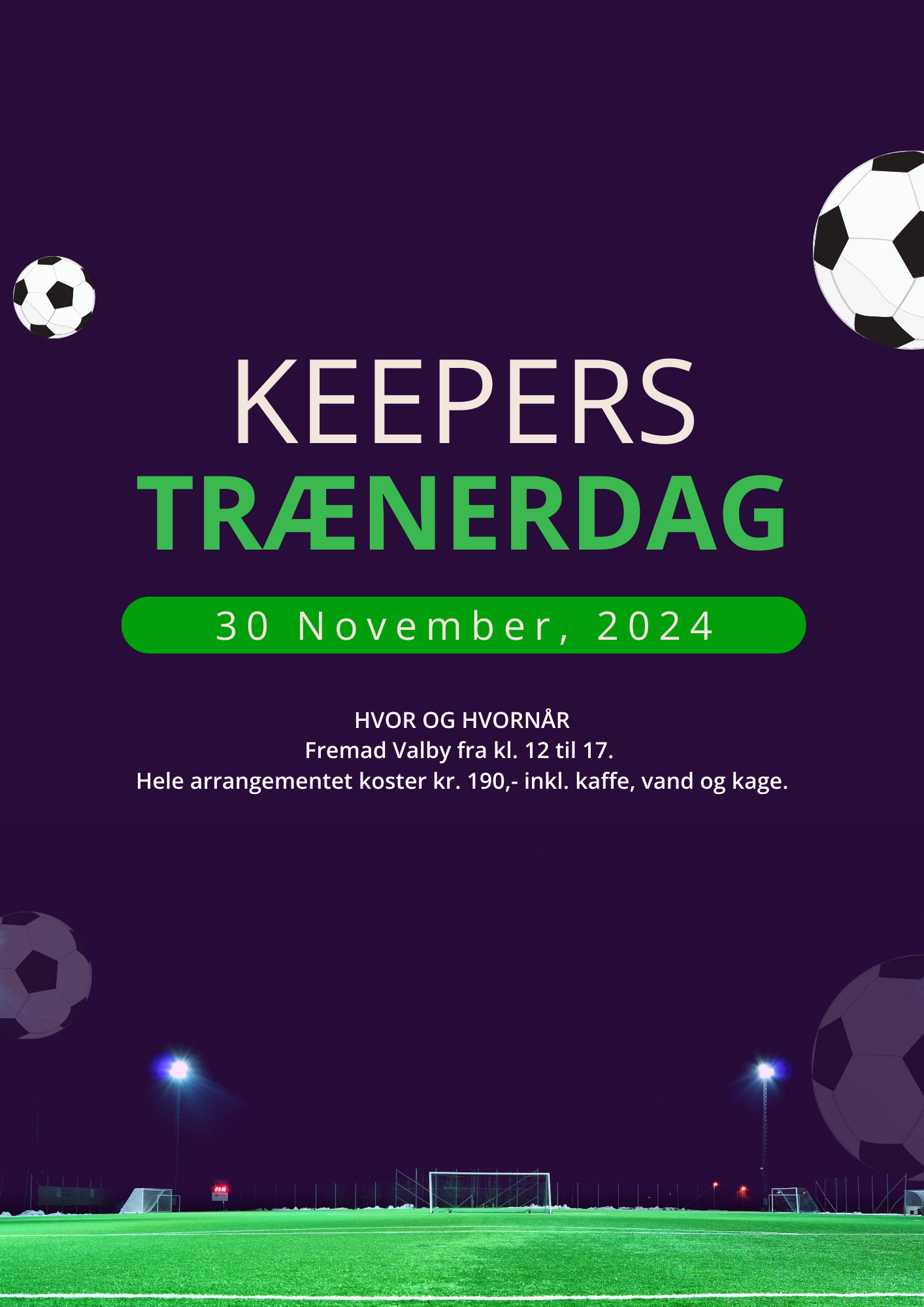 Keepers træner dag.